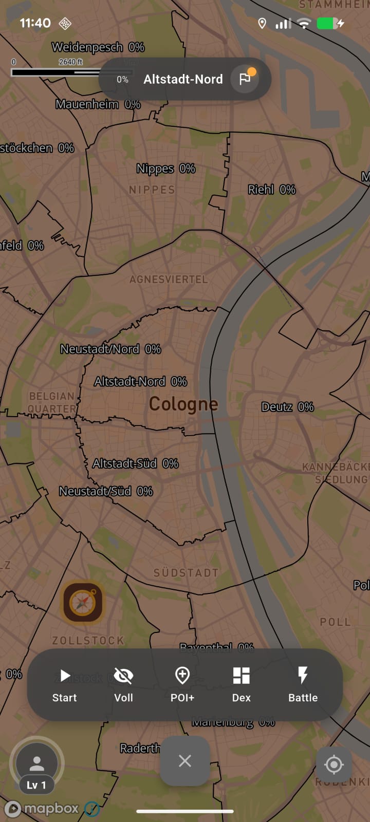 Erste Version des Kartenstils mit grundlegender Fog-of-War-Darstellung.